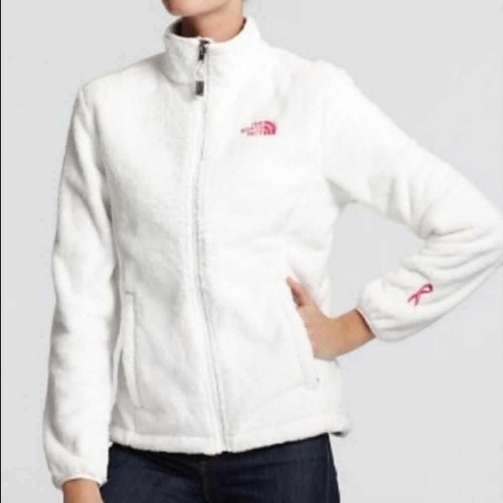 White Fleece The North Face Jacket